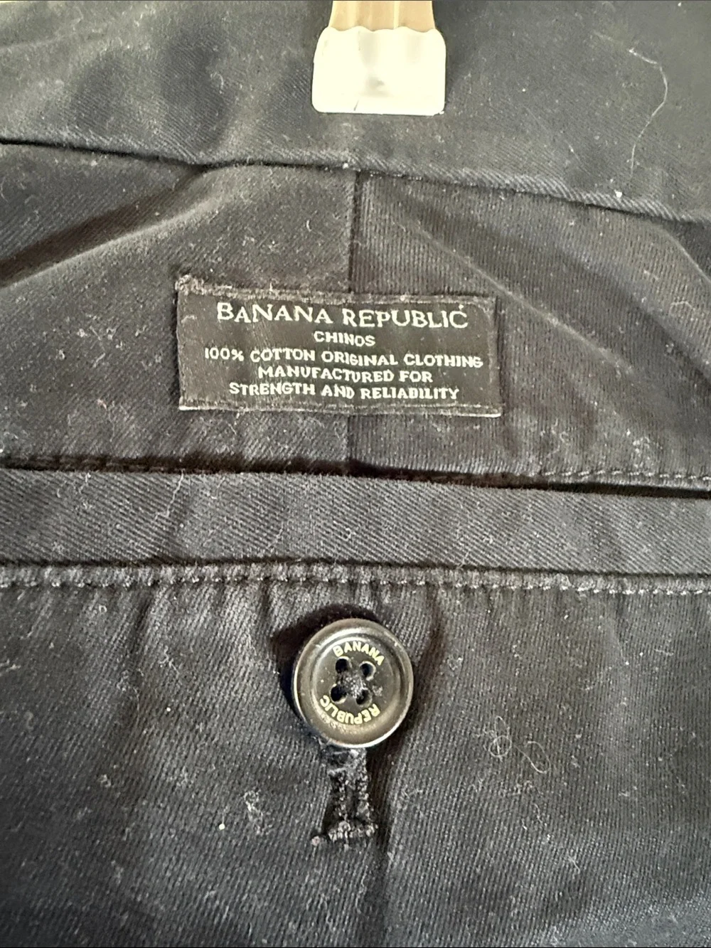 Mens Black Banana Republic Chino Emerson